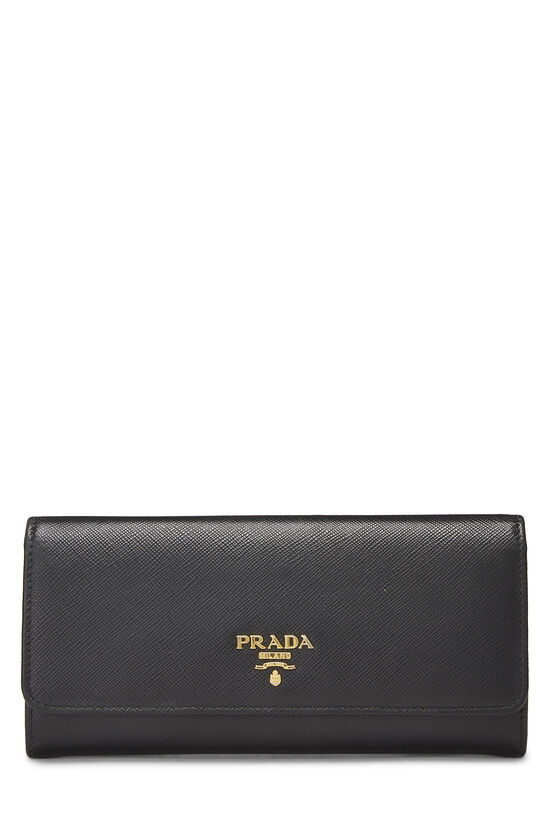 Black Saffiano Continental Wallet, , large image number 0