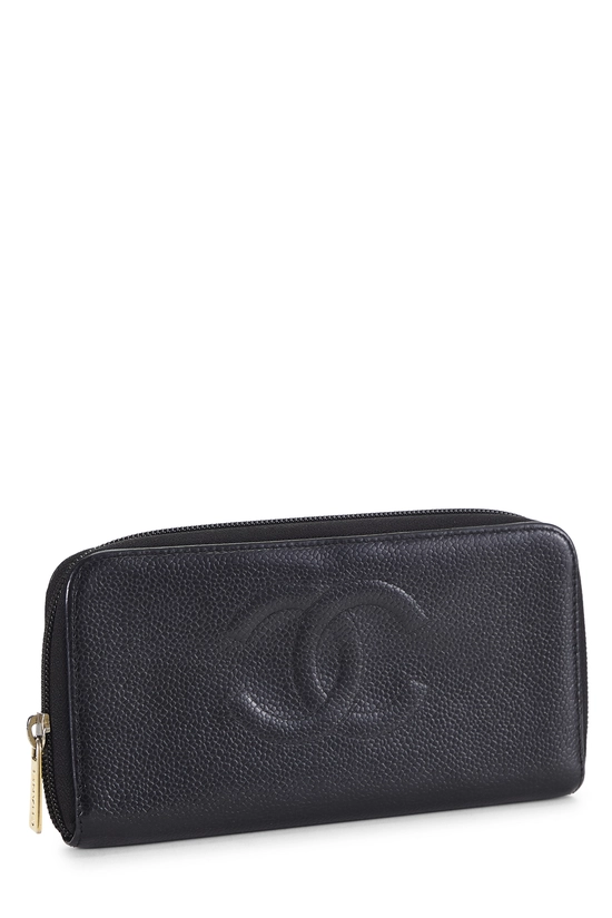 Black Caviar 'CC' Zip Around Wallet, , large image number 1