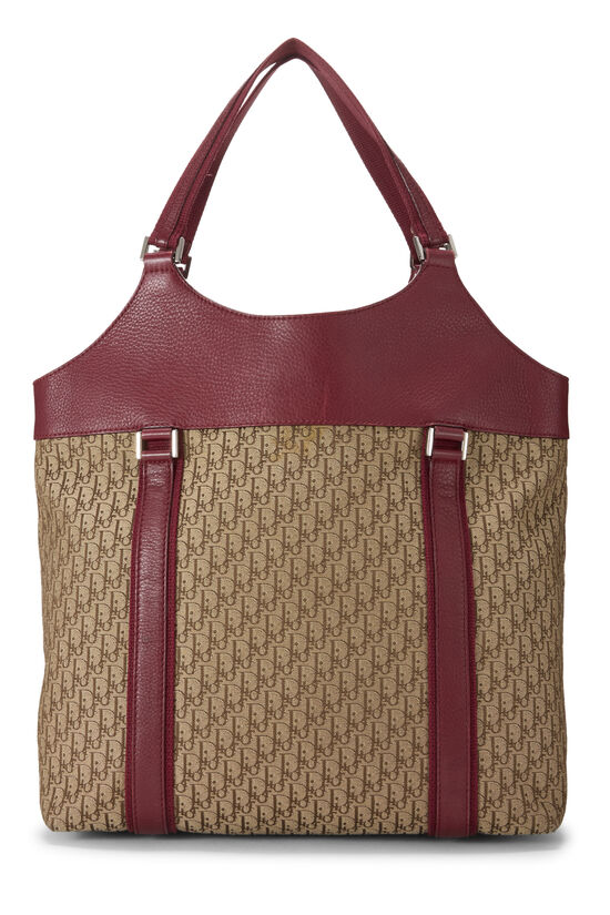 Red & Beige Diorissimo Canvas Street Chic Tote, , large image number 3