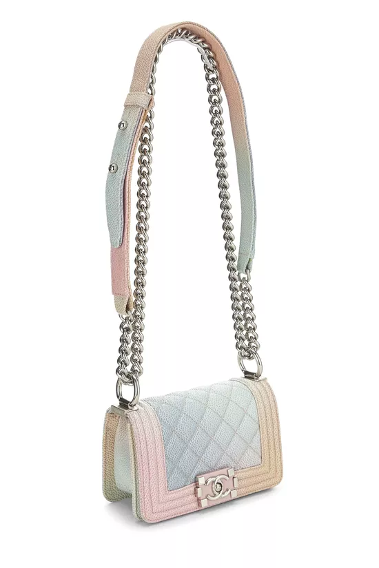 Rainbow Quilted Caviar Boy Bag Mini, , large image number 1