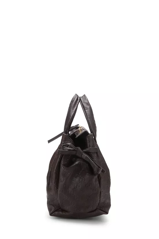 Brown Guccissima Hysteria Tote Large, , large image number 2
