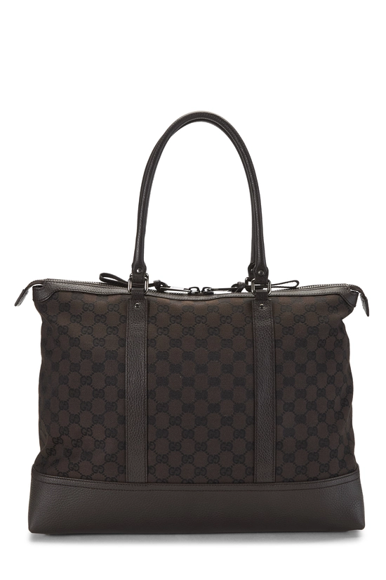 Brown GG Canvas Tote, , large image number 0