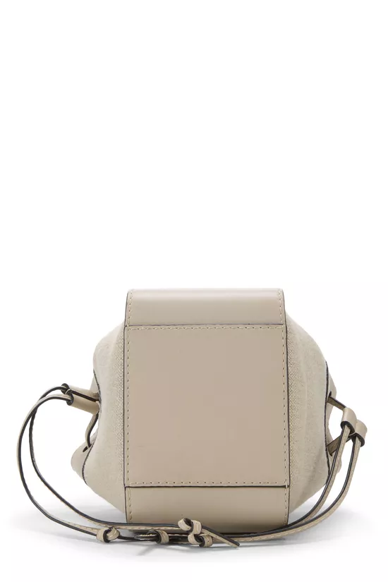 Grey Canvas Hammock Drawstring Bag Mini, , large image number 4