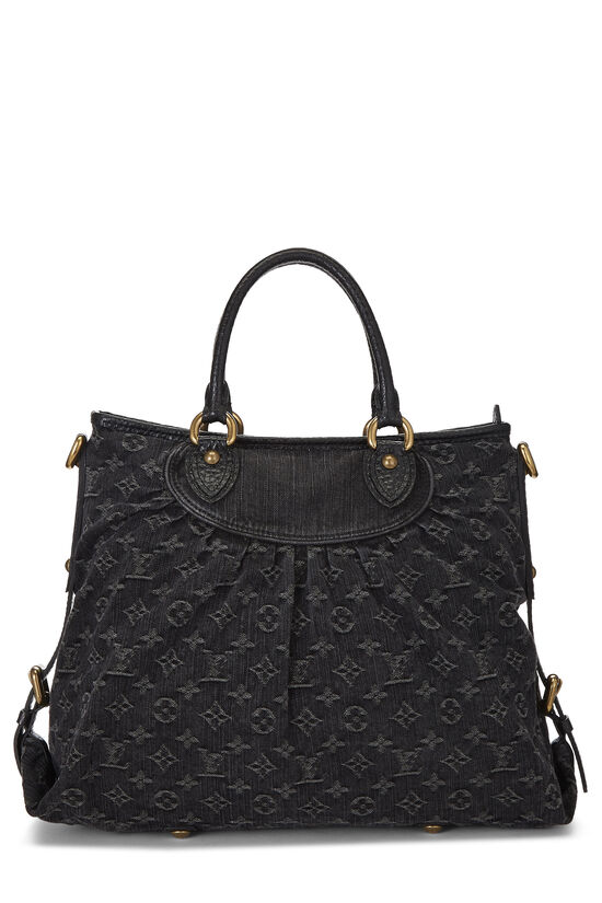 Louis Vuitton Black Monogram Denim Neo Cabby GM Bag