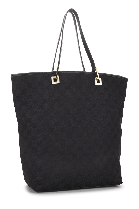 Black GG Canvas Tote, , large image number 1