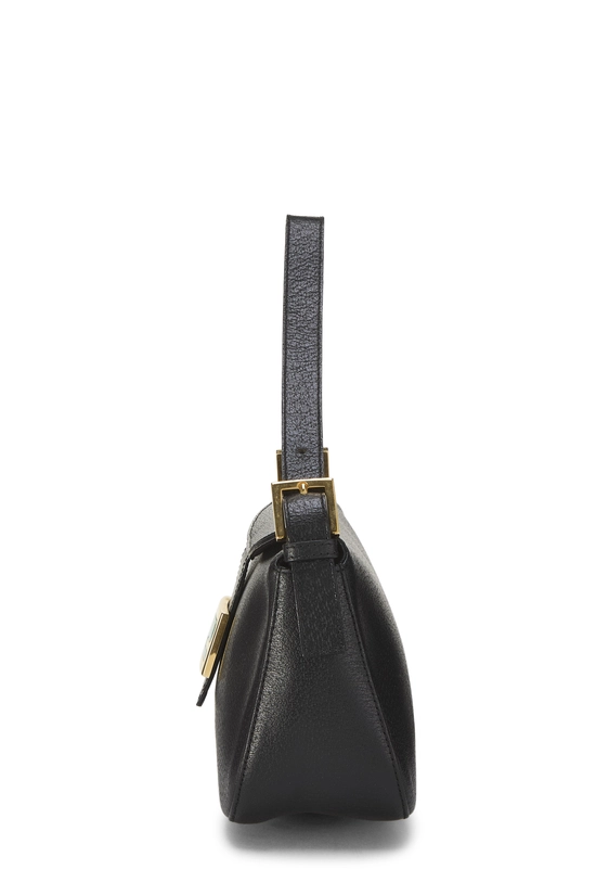 Black Leather Shoulder Bag, , large image number 2
