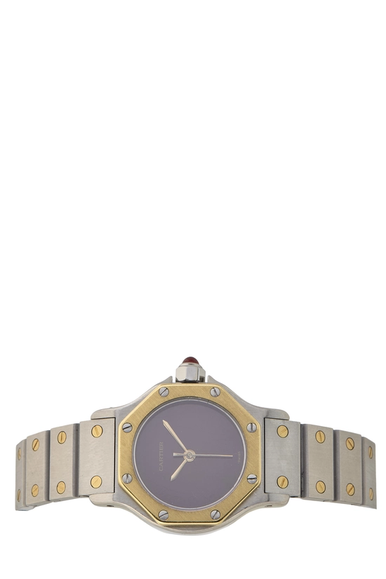 Stainless Steel Two-Tone Santos Octagon 0907 24MM, , large image number 5