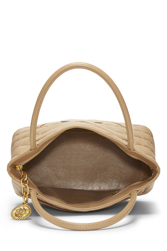 Chanel Beige Quilted Caviar Medallion Tote Q6B02H0FIB175 | WGACA 