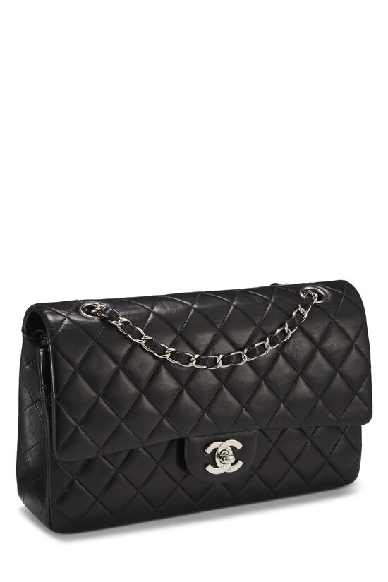 Black Quilted Lambskin Classic Double Flap Medium, , large image number 1