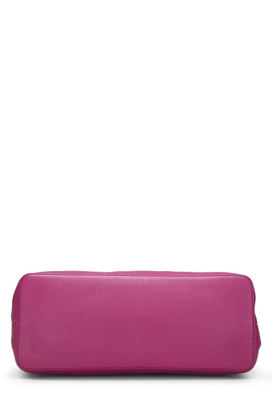 Pink Leather Soho Convertible Hobo, , large image number 4