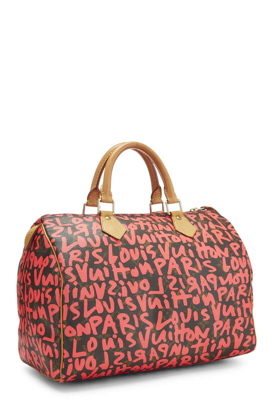 Stephen Sprouse x Louis Vuitton Pink Monogram Graffiti Speedy 30, , large image number 3