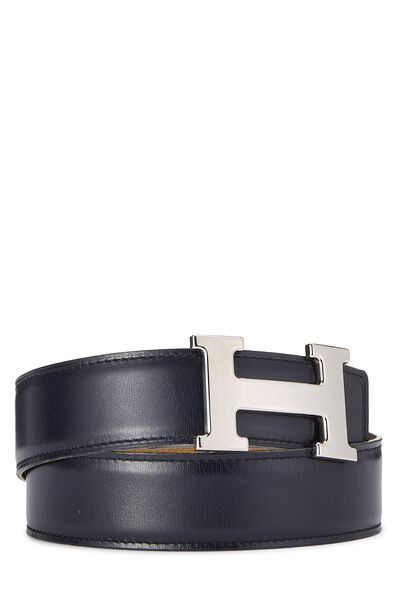 Blue Ocean Box Leather H Reversible Belt 70