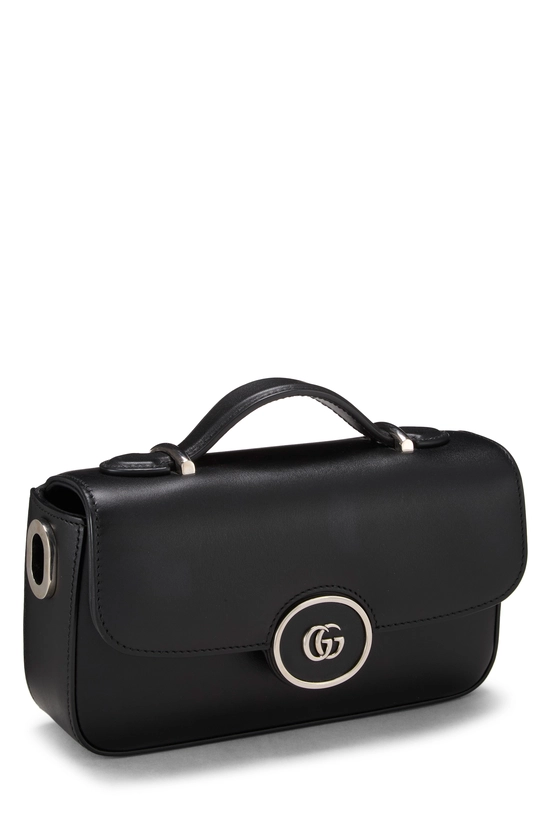 Black Leather Petite GG Shoulder Bag Mini, , large image number 1