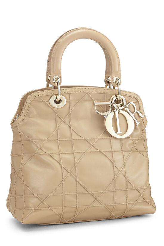 Beige Cannage Lambskin Granville Tote Small, , large image number 1