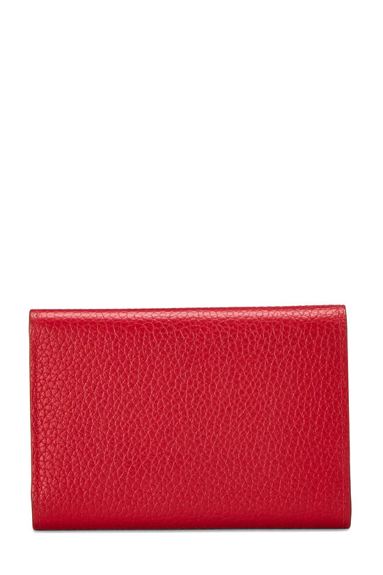 Red Taurillon Capucines Compact Wallet , , large image number 2