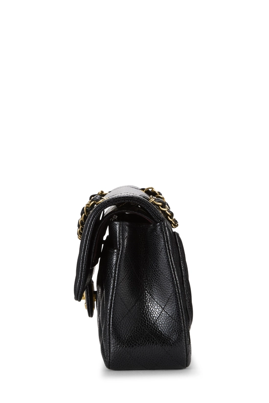 Black Quilted Caviar Classic Double Flap Small, , large image number 2