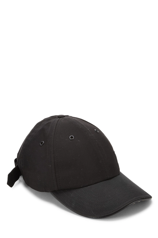 Black Canvas Check Baseball Cap Large, , large image number 0