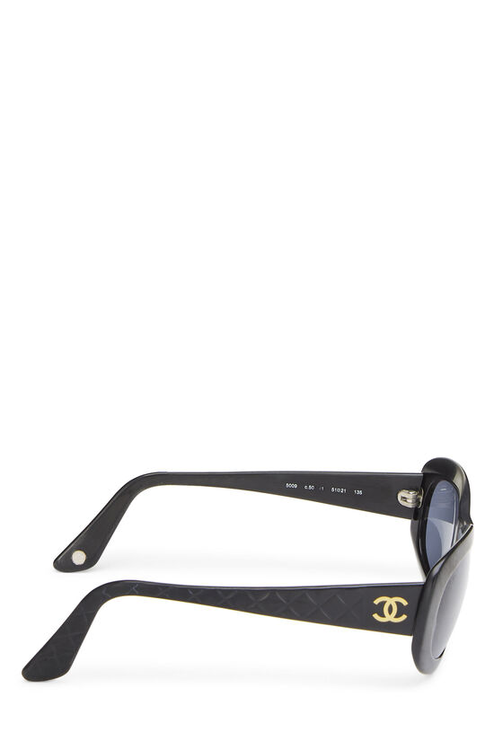 Black Acetate 'CC' Sunglasses, , large image number 2