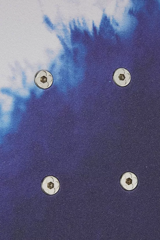 Blue Monogram Bandana Wood Skateboard, , large image number 3