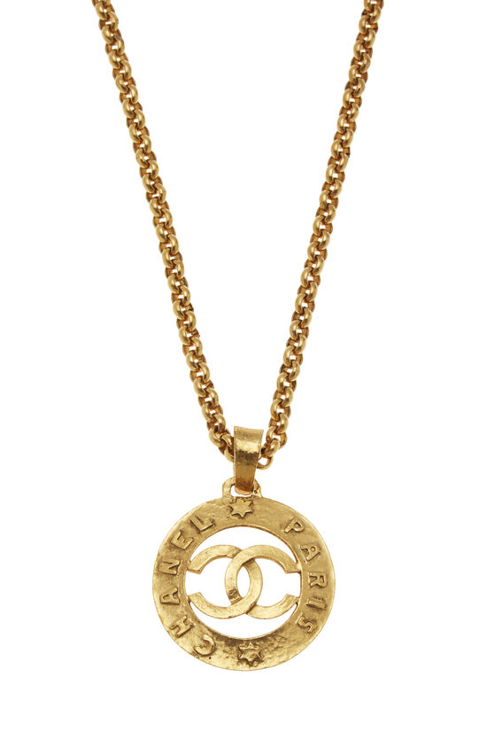 Gold 'CC' Paris Necklace Large, , large image number 1