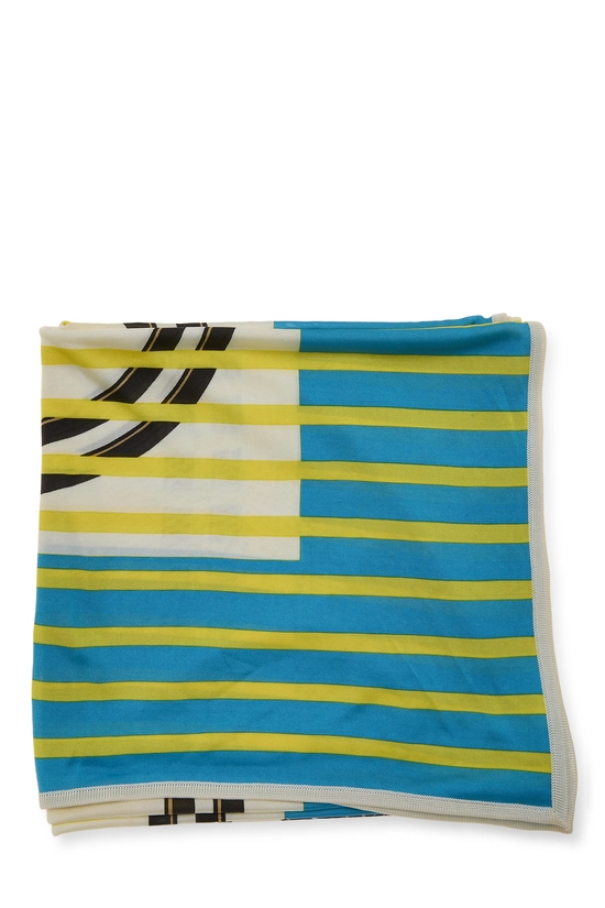 Multicolor 'Brides de Gala' Silk Scarf 90, , large image number 1