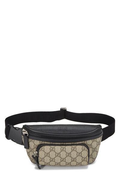Black GG Supreme Canvas Eden Belt Bag