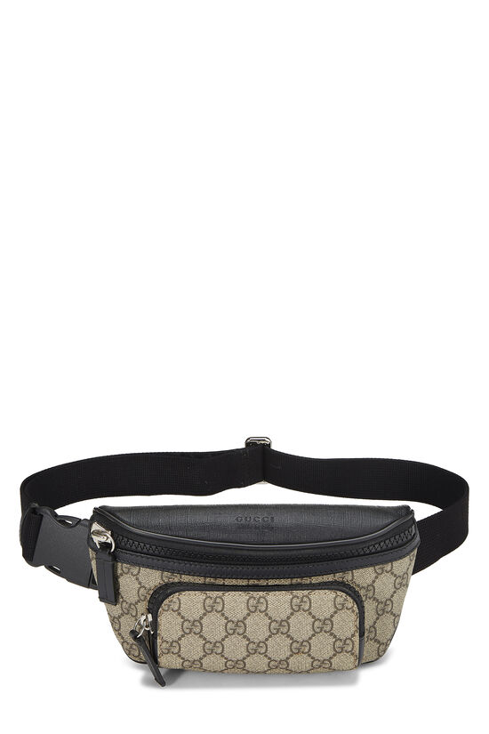Black GG Supreme Canvas Eden Belt Bag, , large image number 0