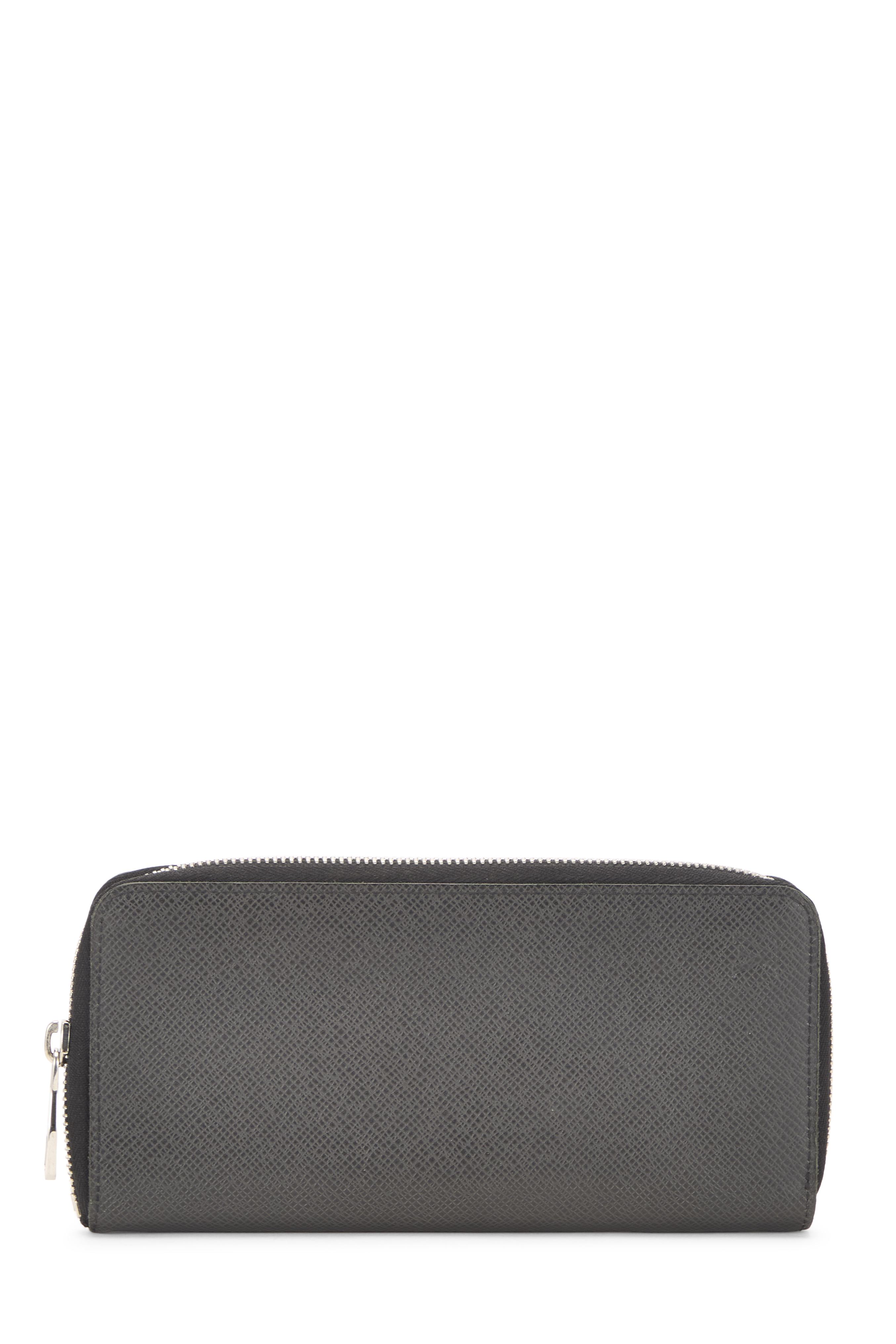 Women's Louis Vuitton Black Taiga Zippy Vertical Wallet in Black