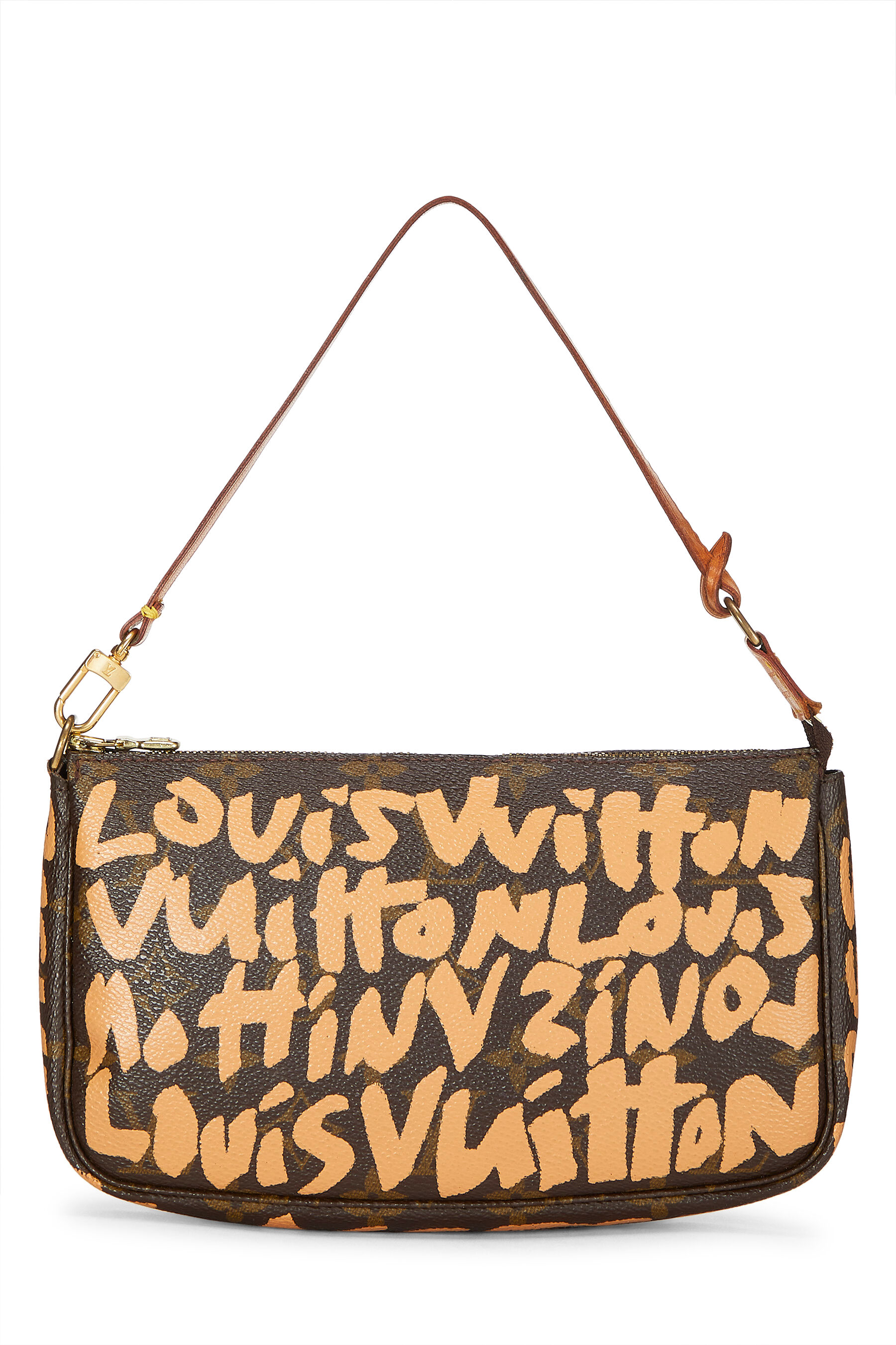 Women's Louis Vuitton Stephen Sprouse x Louis Vuitton Beige Monogram Graffiti Pochette Accessoires in Beige