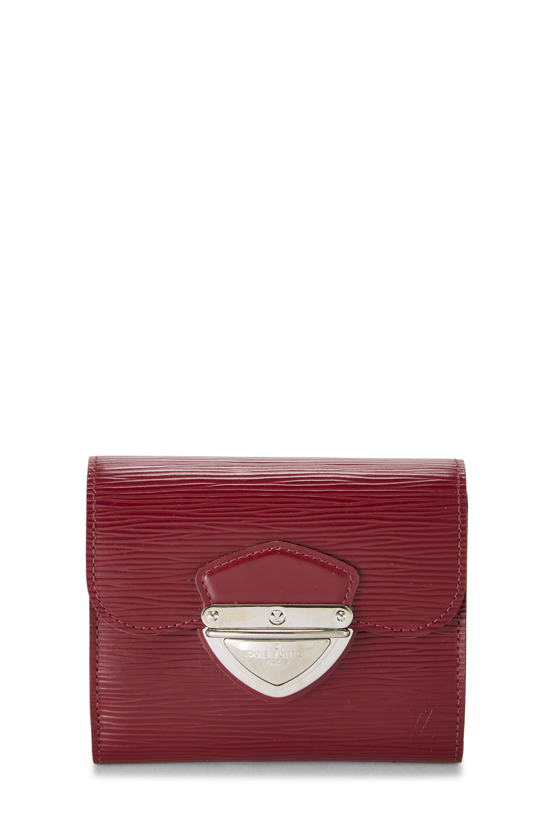 Women's Louis Vuitton Rubis Epi Joey Wallet in Red