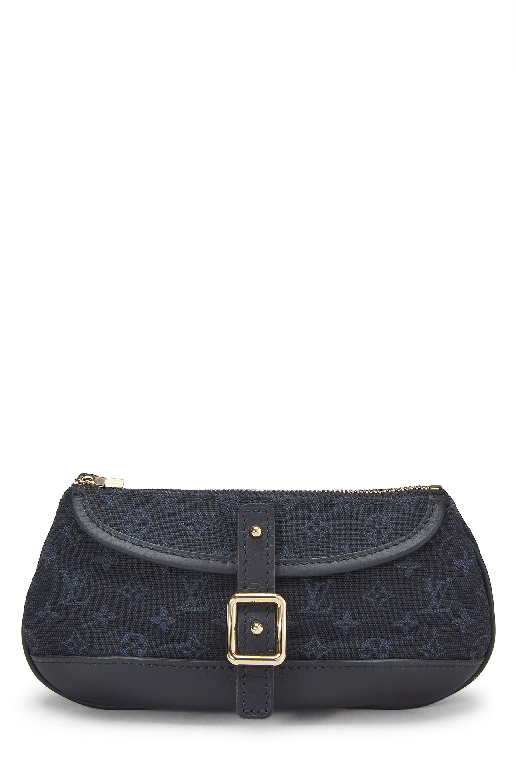 Women's Louis Vuitton Navy Mini Lin Canvas Anne-Sophie in Navy