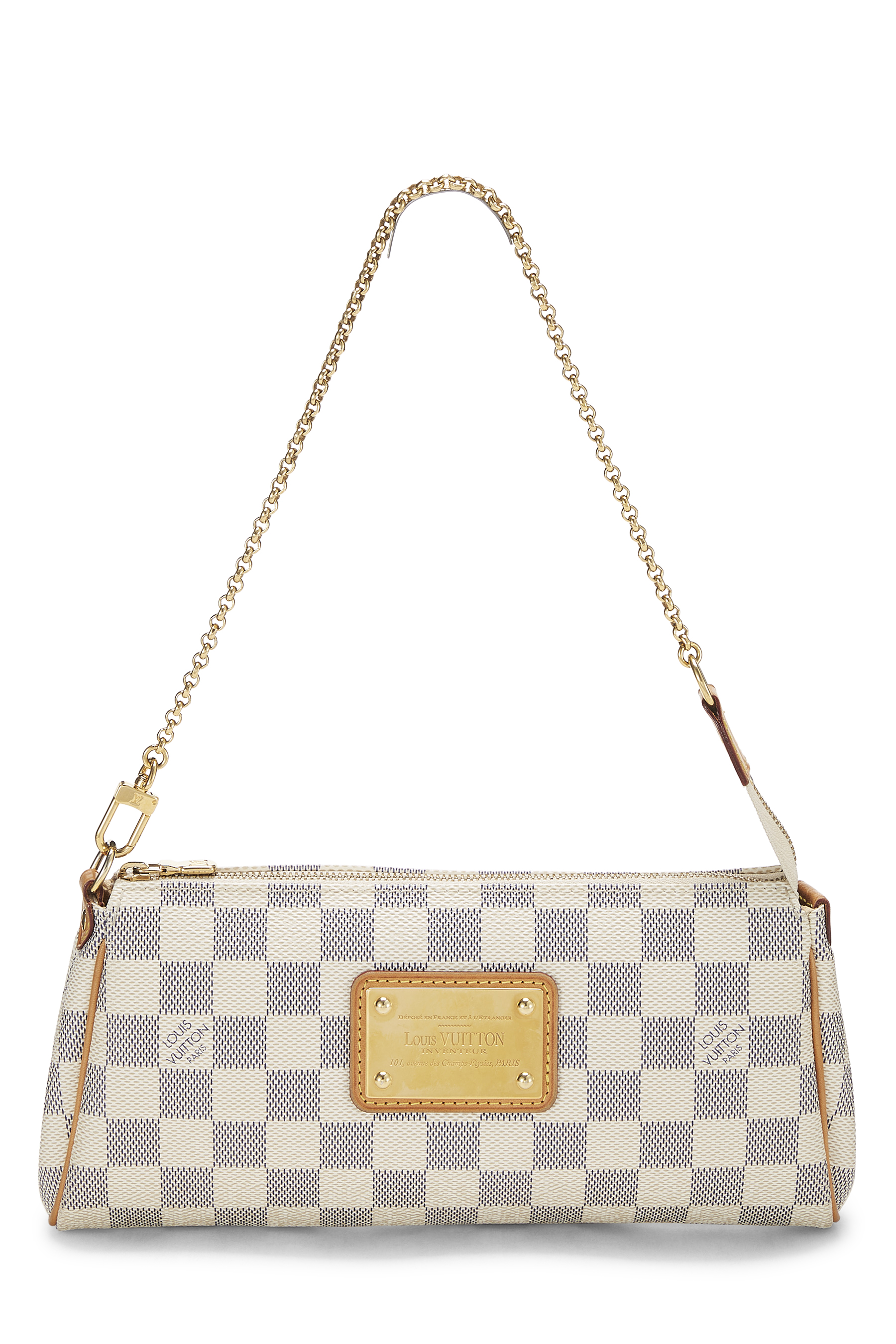 Women's Louis Vuitton Damier Azur Eva in White