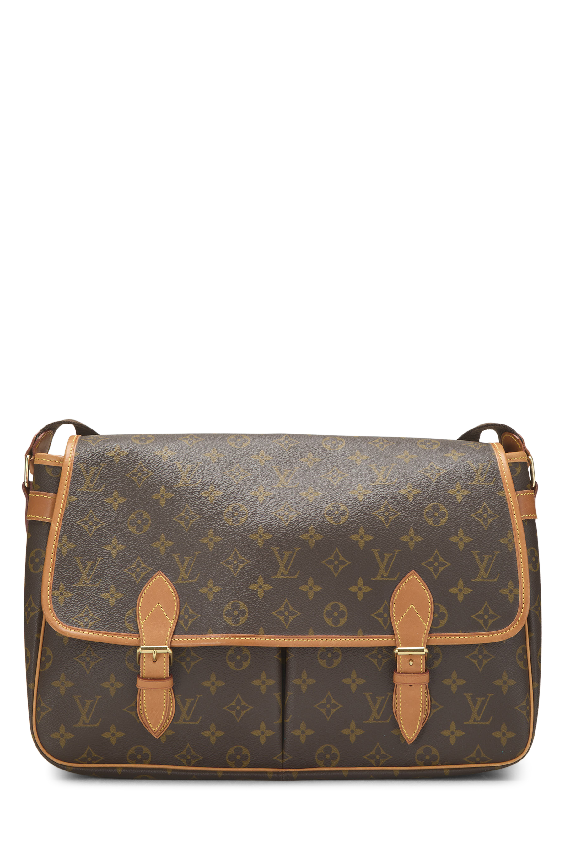 Women's Louis Vuitton Monogram Canvas Sac Gibeciere XL in Brown XL