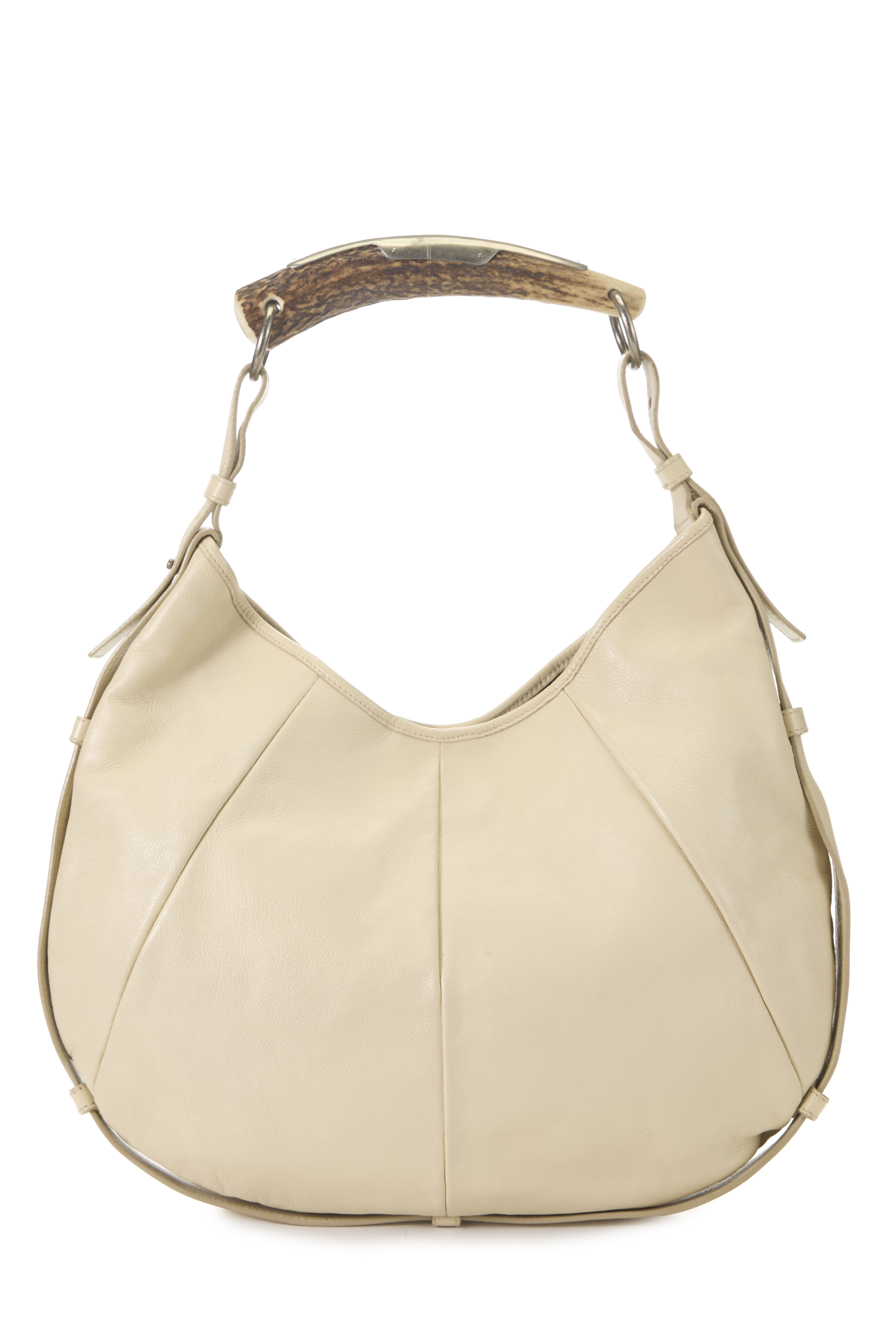 Women's YSL White Leather Mombasa