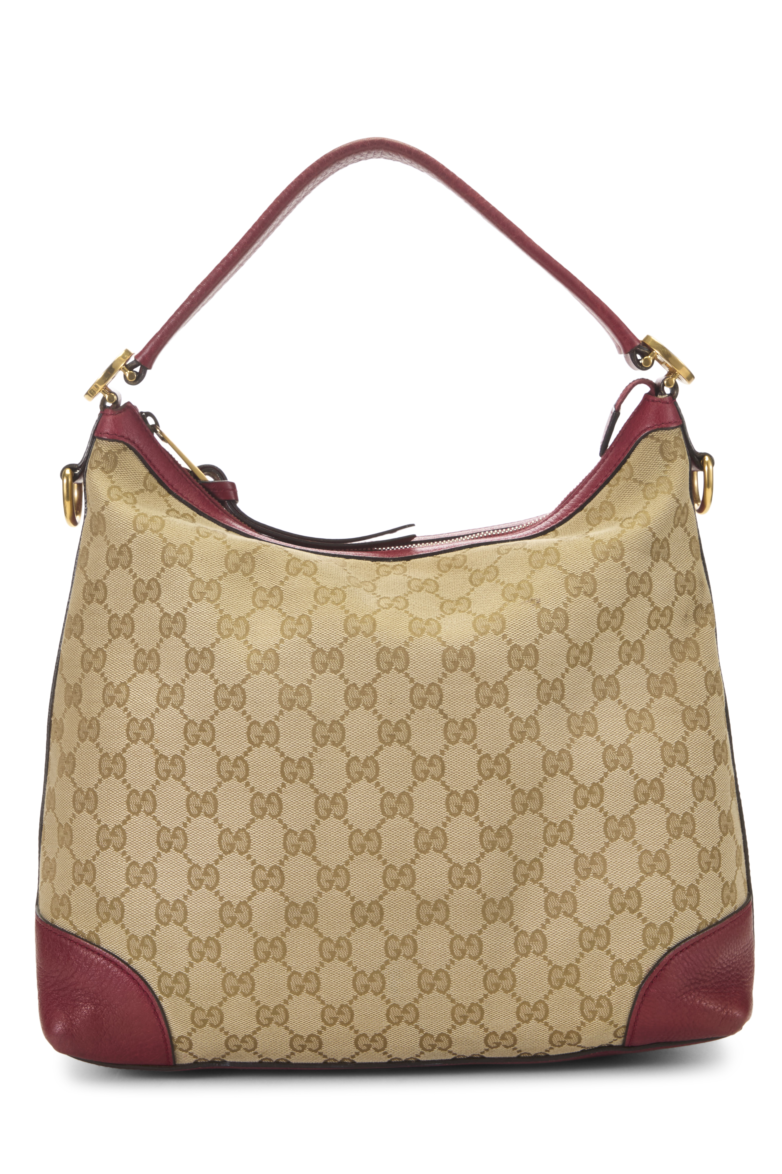 Women's Gucci Red Original GG Canvas Miss GG Hobo Large in Red Large