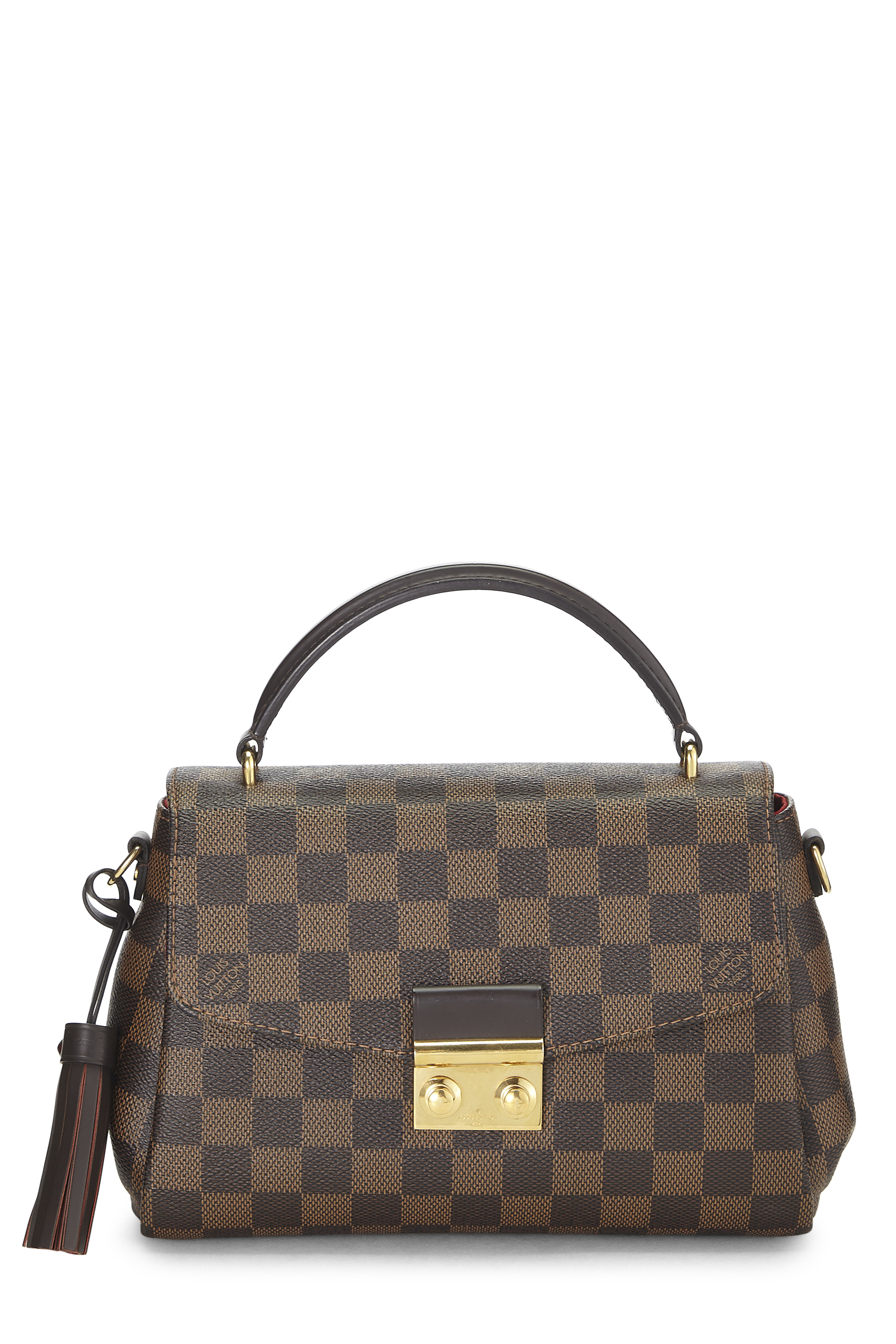 Women's Louis Vuitton Damier Ebene Croisette in Brown