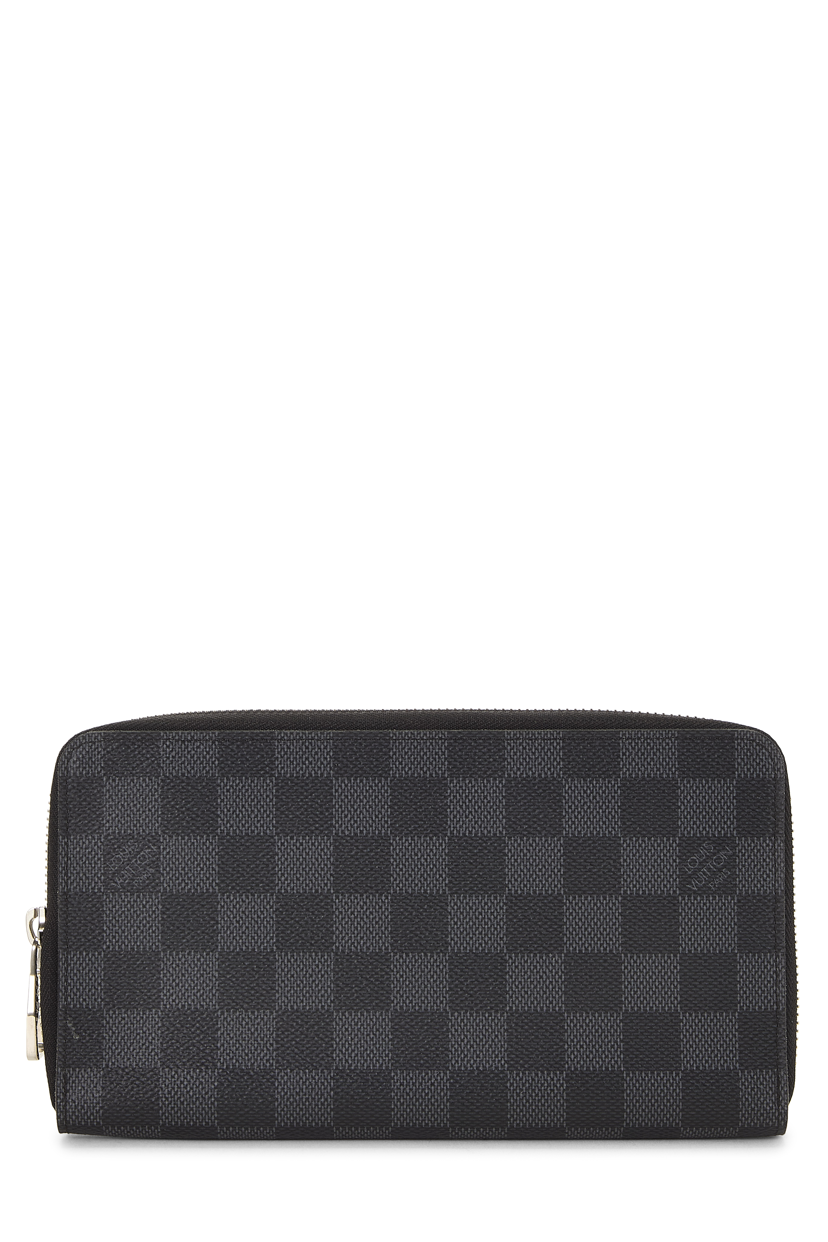 Women's Louis Vuitton Damier Graphite Zippy Organizer in Black