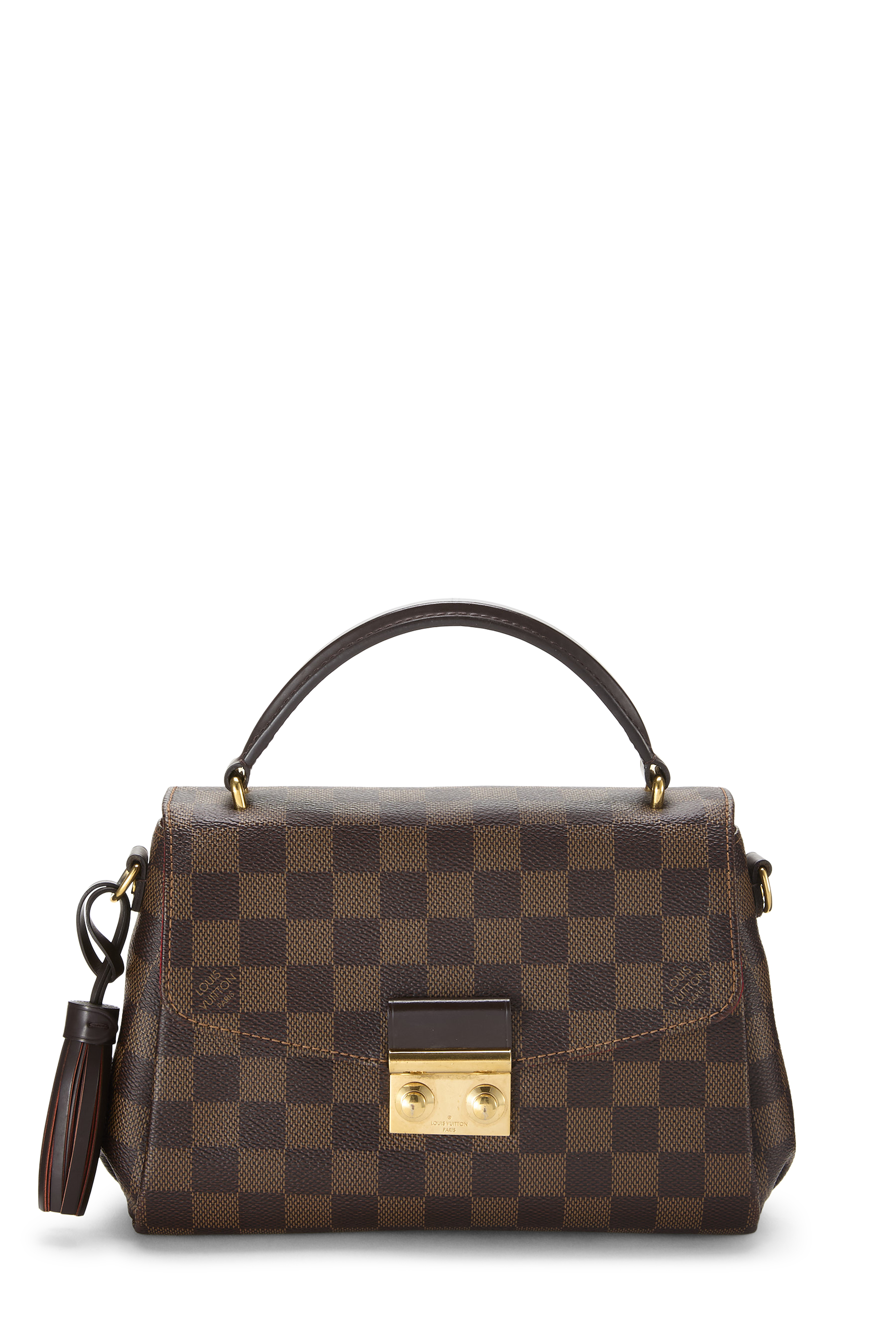 Women's Louis Vuitton Damier Ebene Croisette in Brown