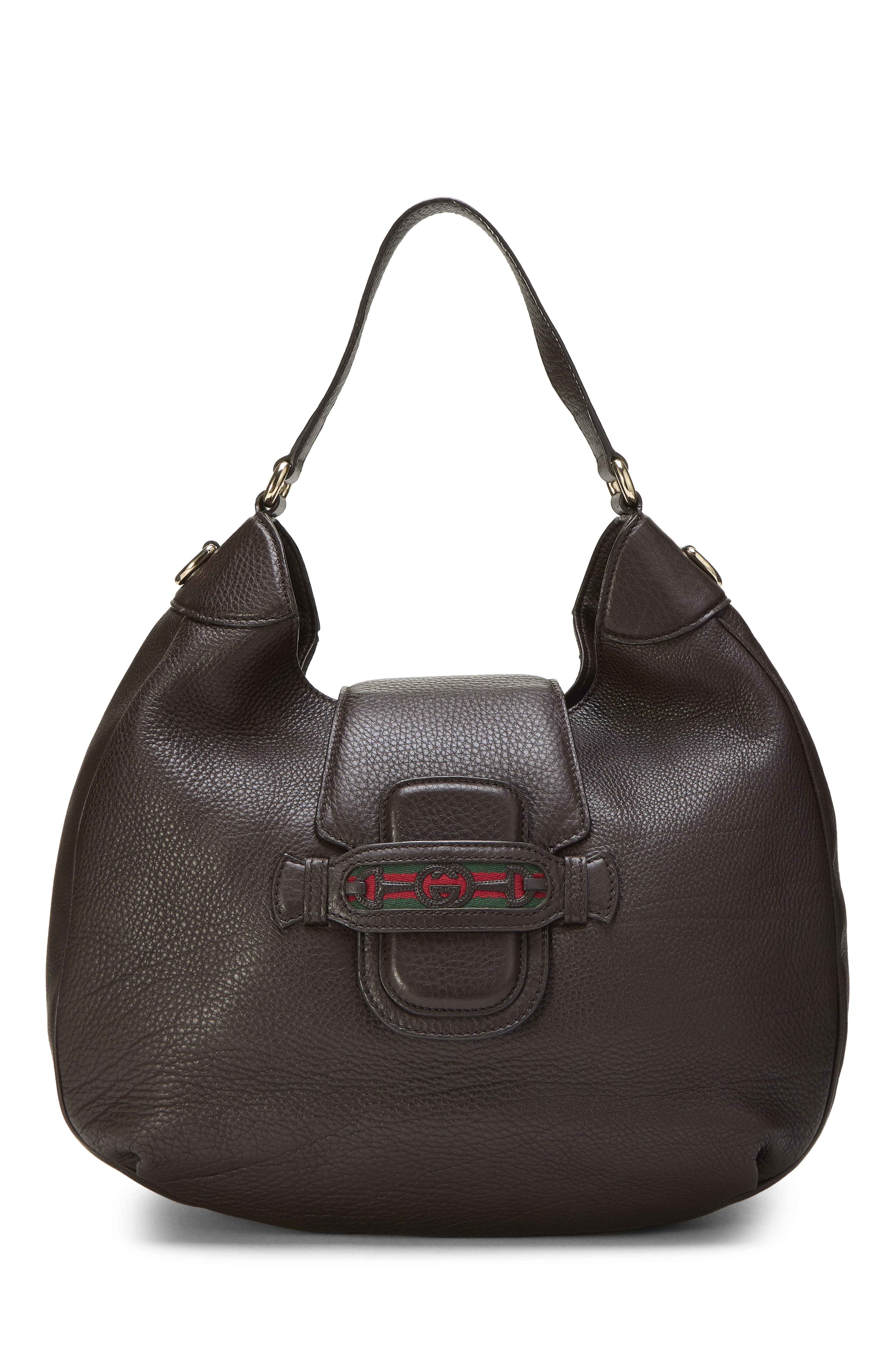 Women's Gucci Brown Leather Dressage Horsebit Hobo in Brown