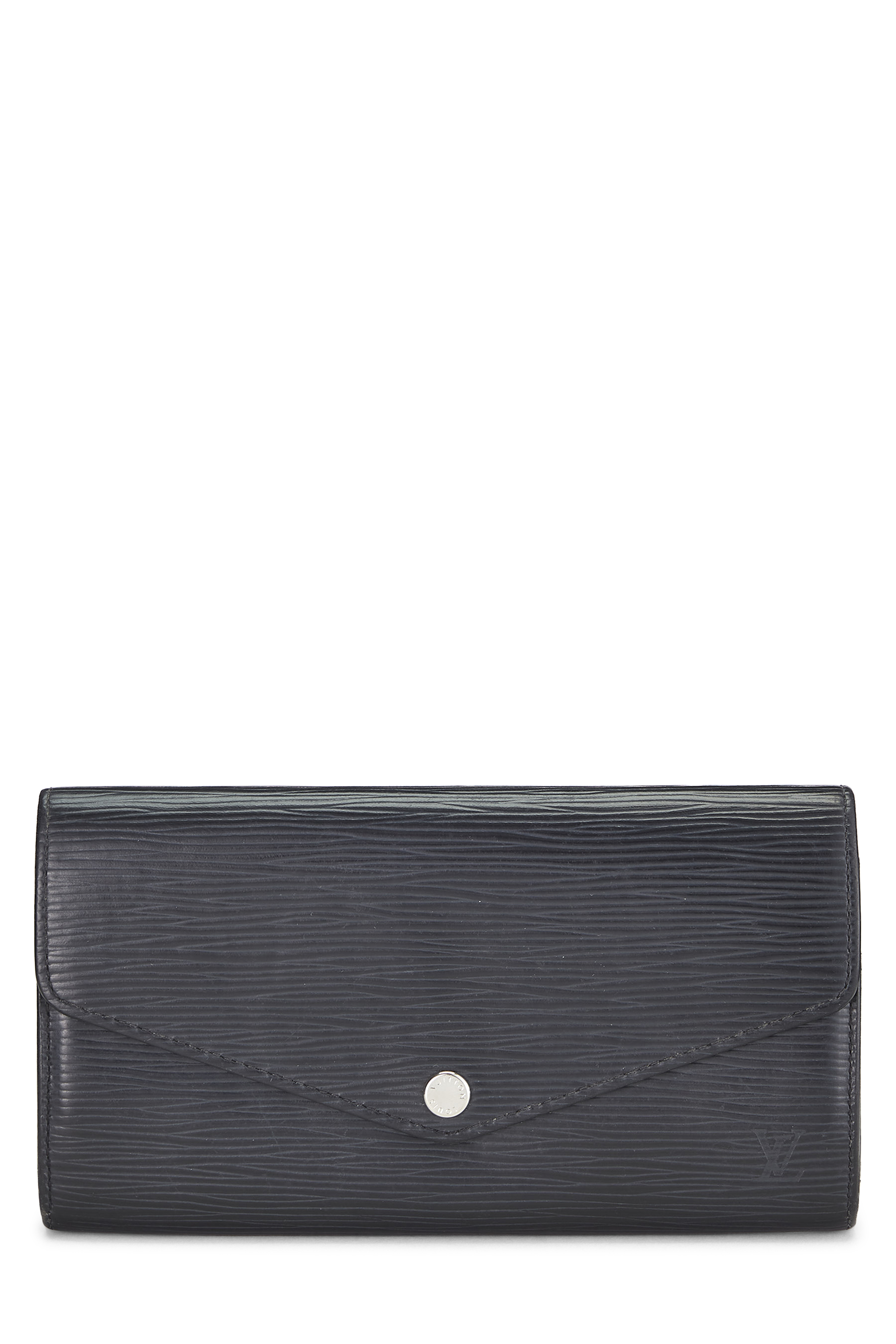 Women's Louis Vuitton Black Epi Sarah Wallet NM in Black