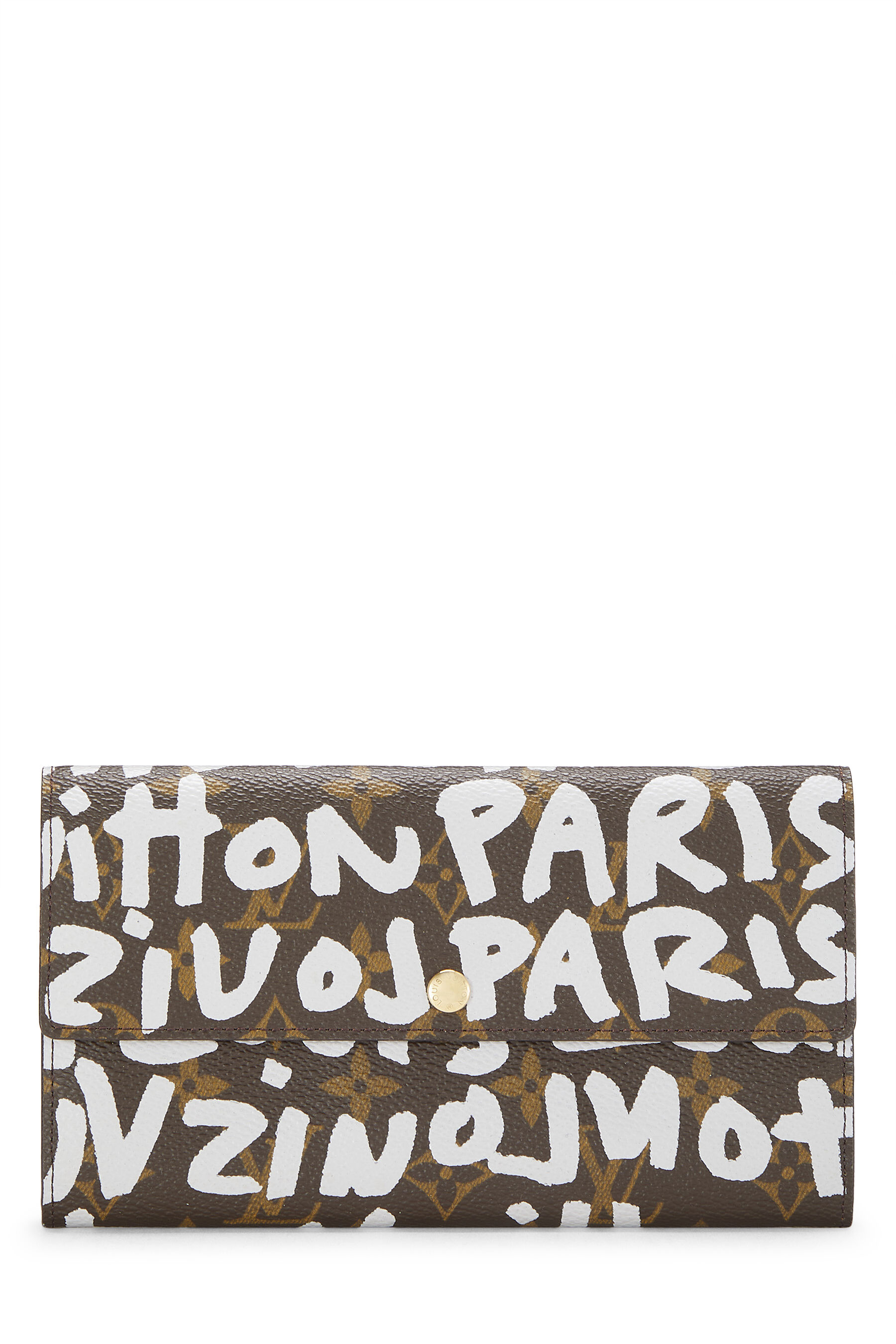 Women's Louis Vuitton Stephen Sprouse x Louis Vuitton Grey Monogram Canvas Porte Monnaie Credit in Grey