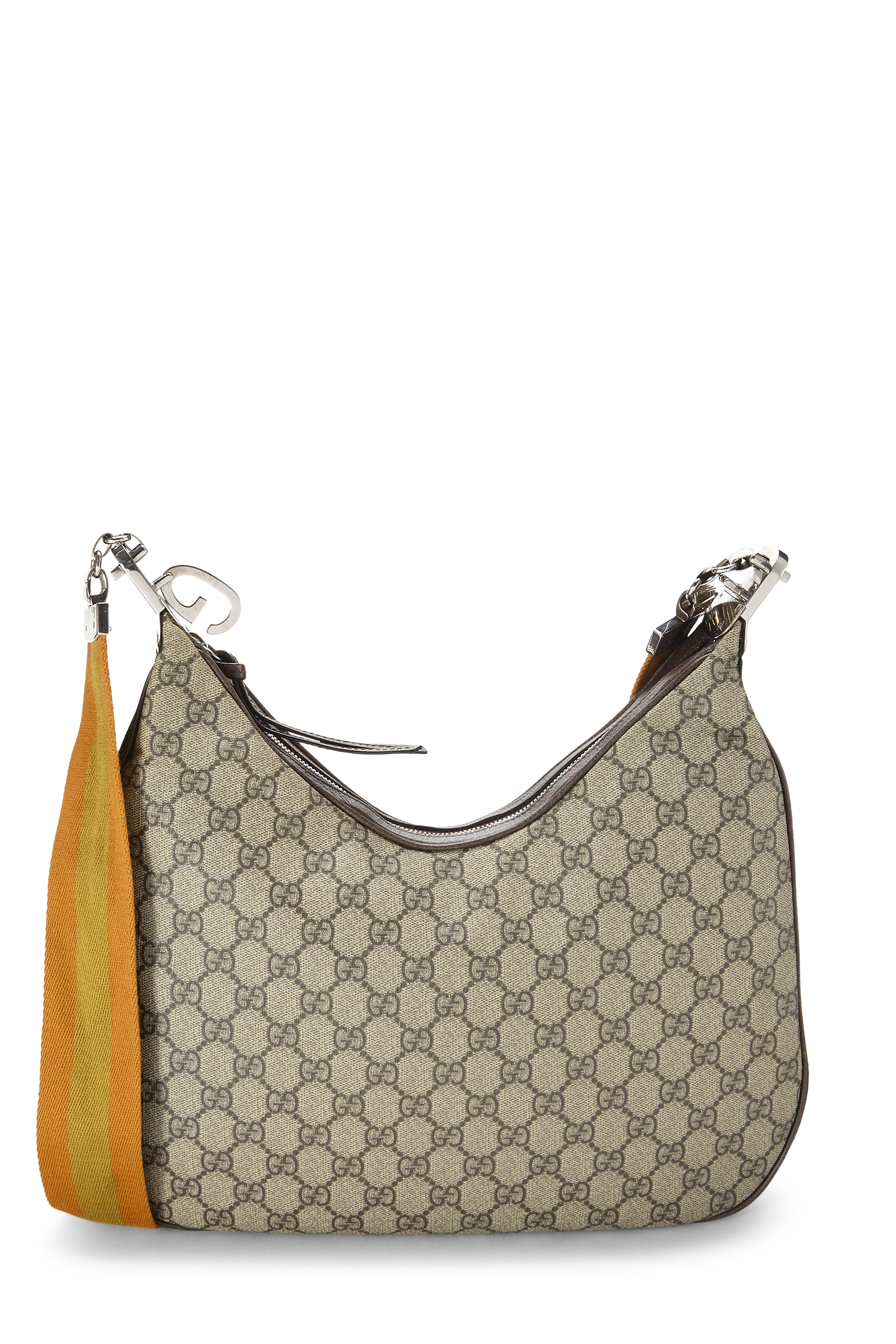 Women's Gucci Brown GG Supreme Canvas Satchel Large in Brown Large