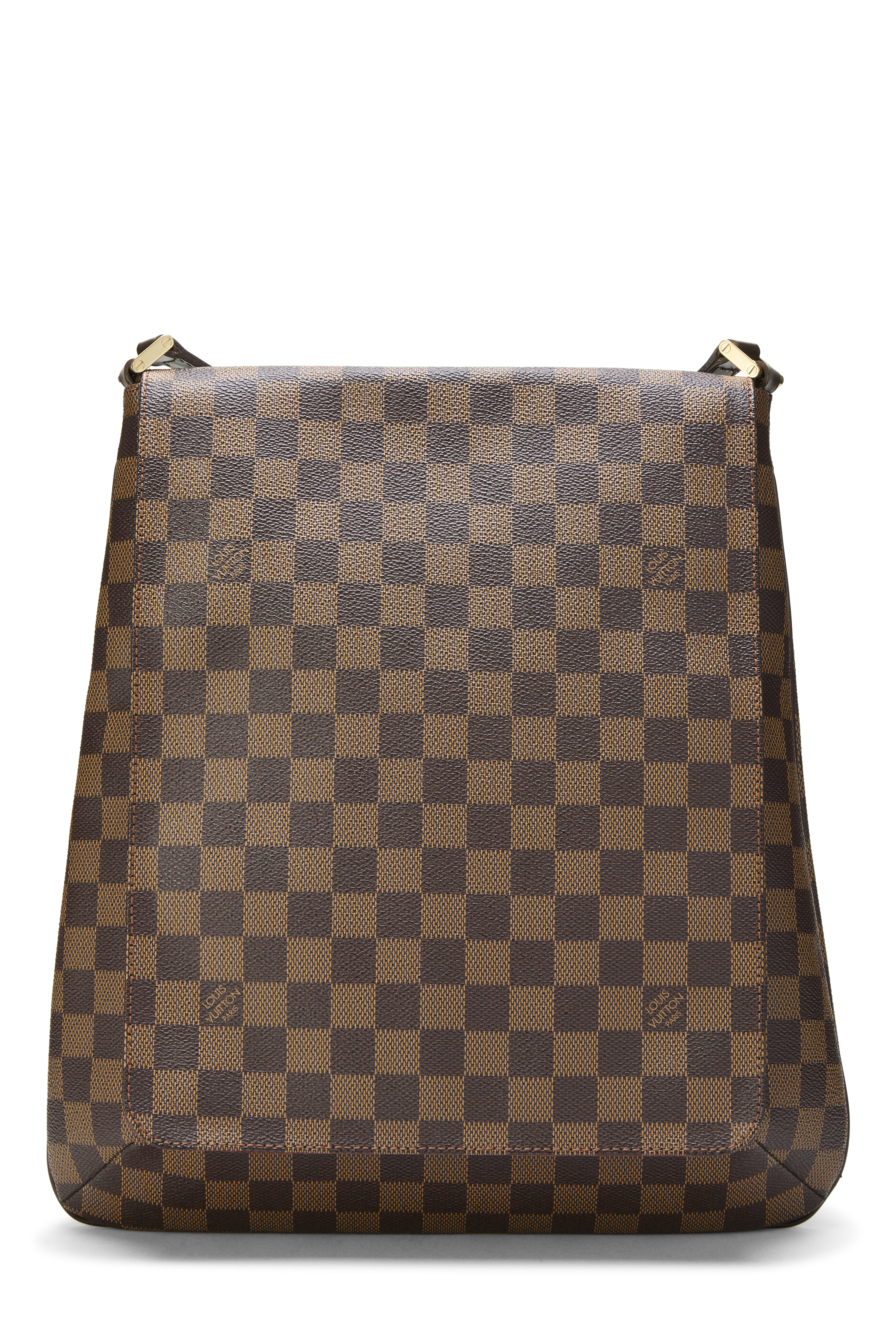 Women's Louis Vuitton Damier Ebene Musette in Brown