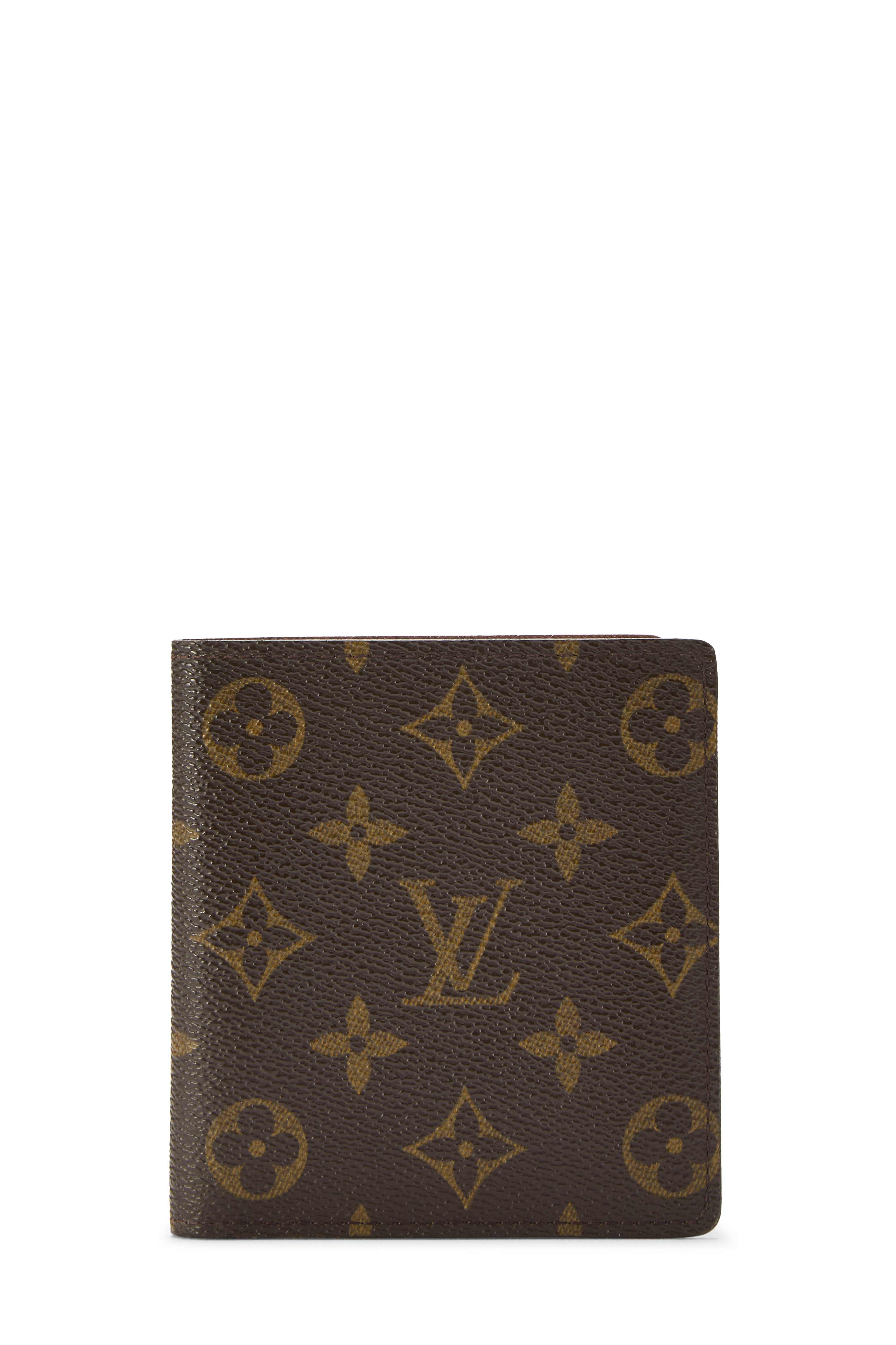 Women's Louis Vuitton Monogram Canvas 10 Cartes Credit Bi-Fold Wallet in Brown