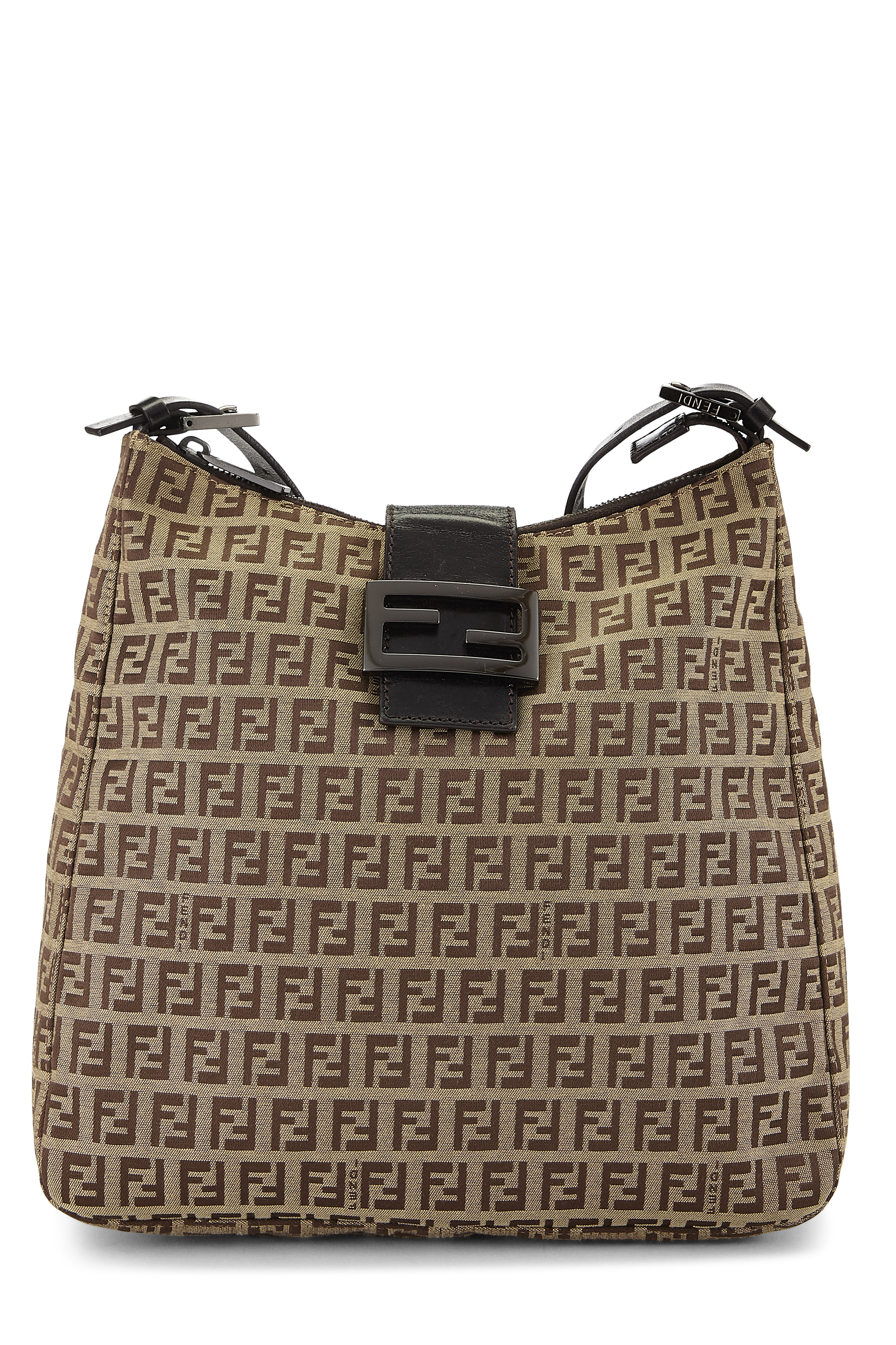 Women's Fendi Brown Zucchino Shoulder Bag in Brown