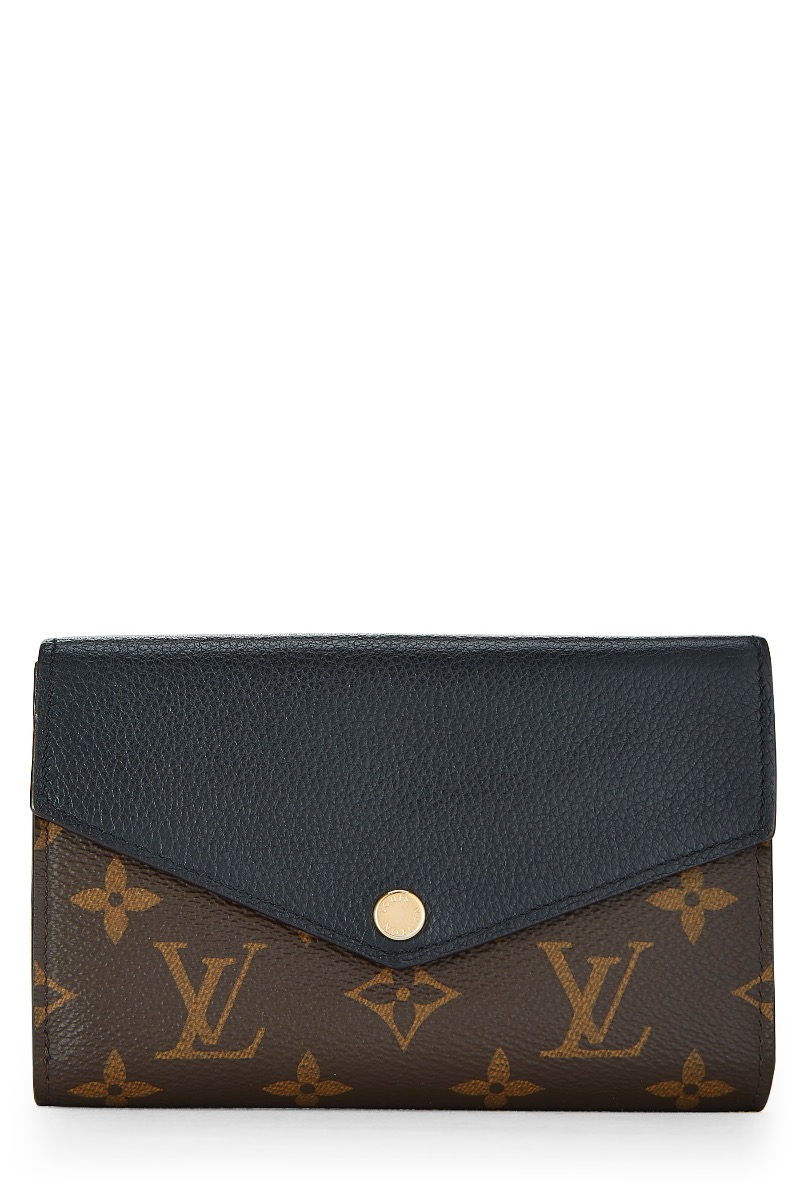 Women's Louis Vuitton Black Monogram Canvas Pallas Compact Wallet in Black