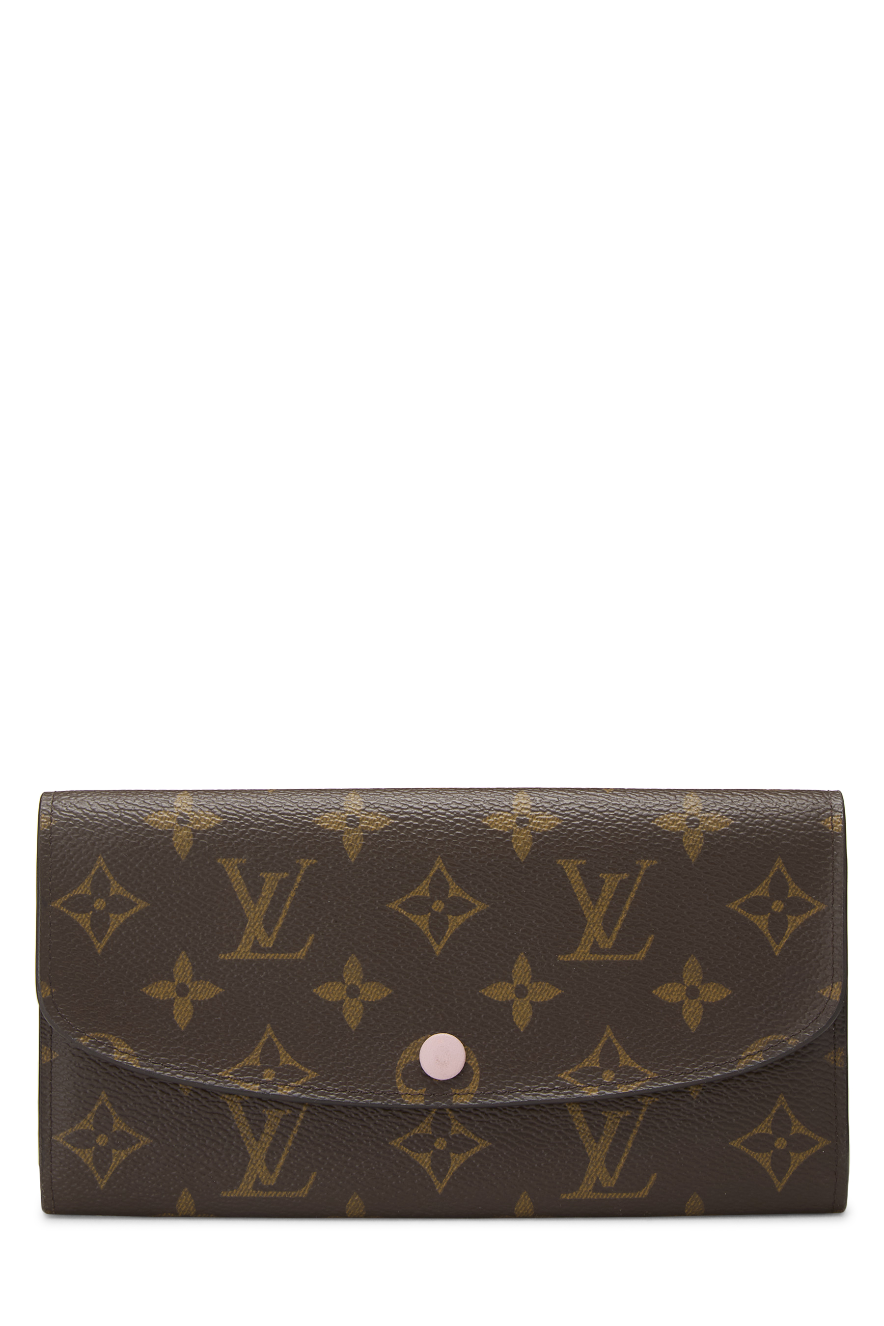 Women's Louis Vuitton Pink Monogram Canvas Emilie Wallet in Pink