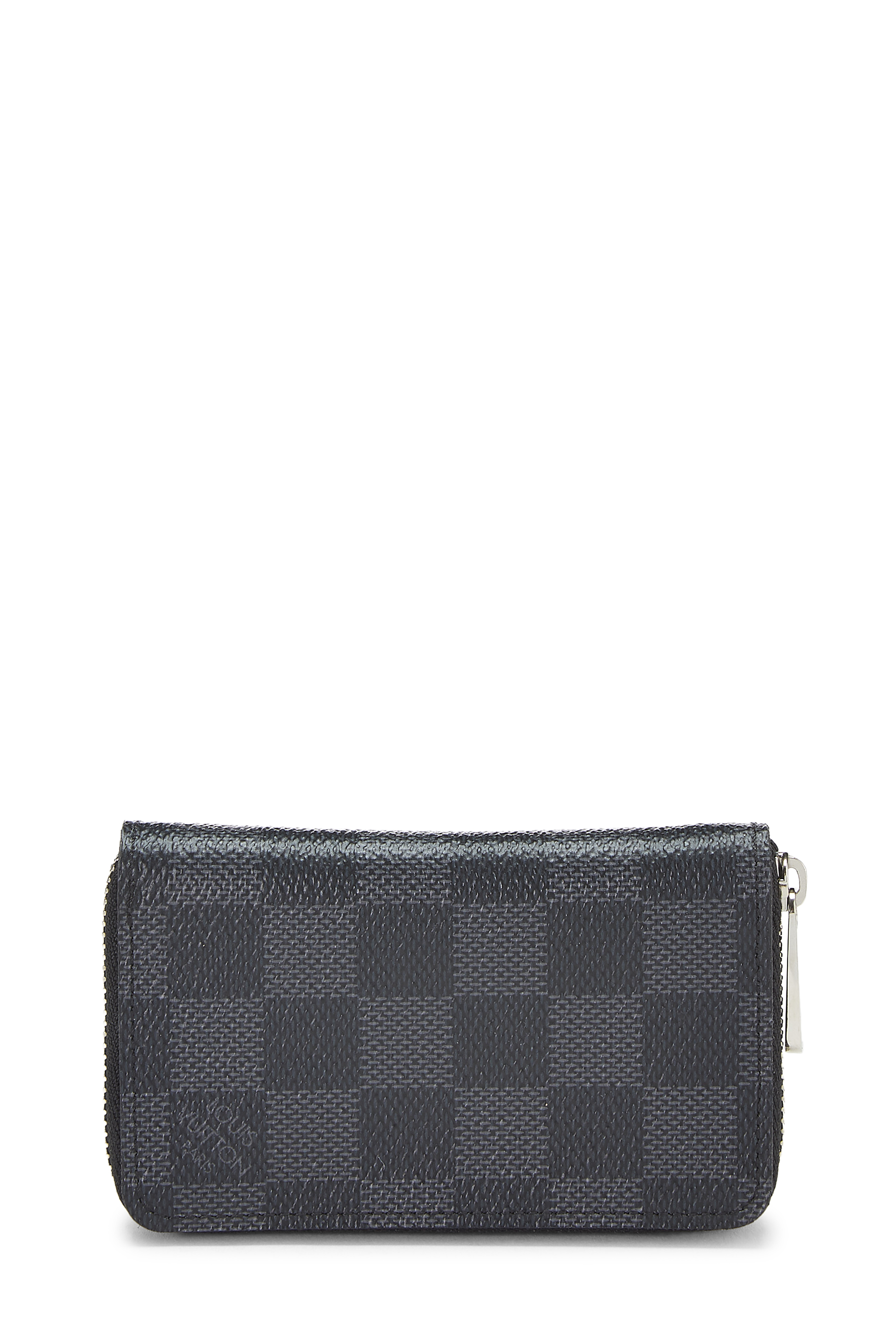 Women's Louis Vuitton Damier Graphite Zippy Coin Purse in Black