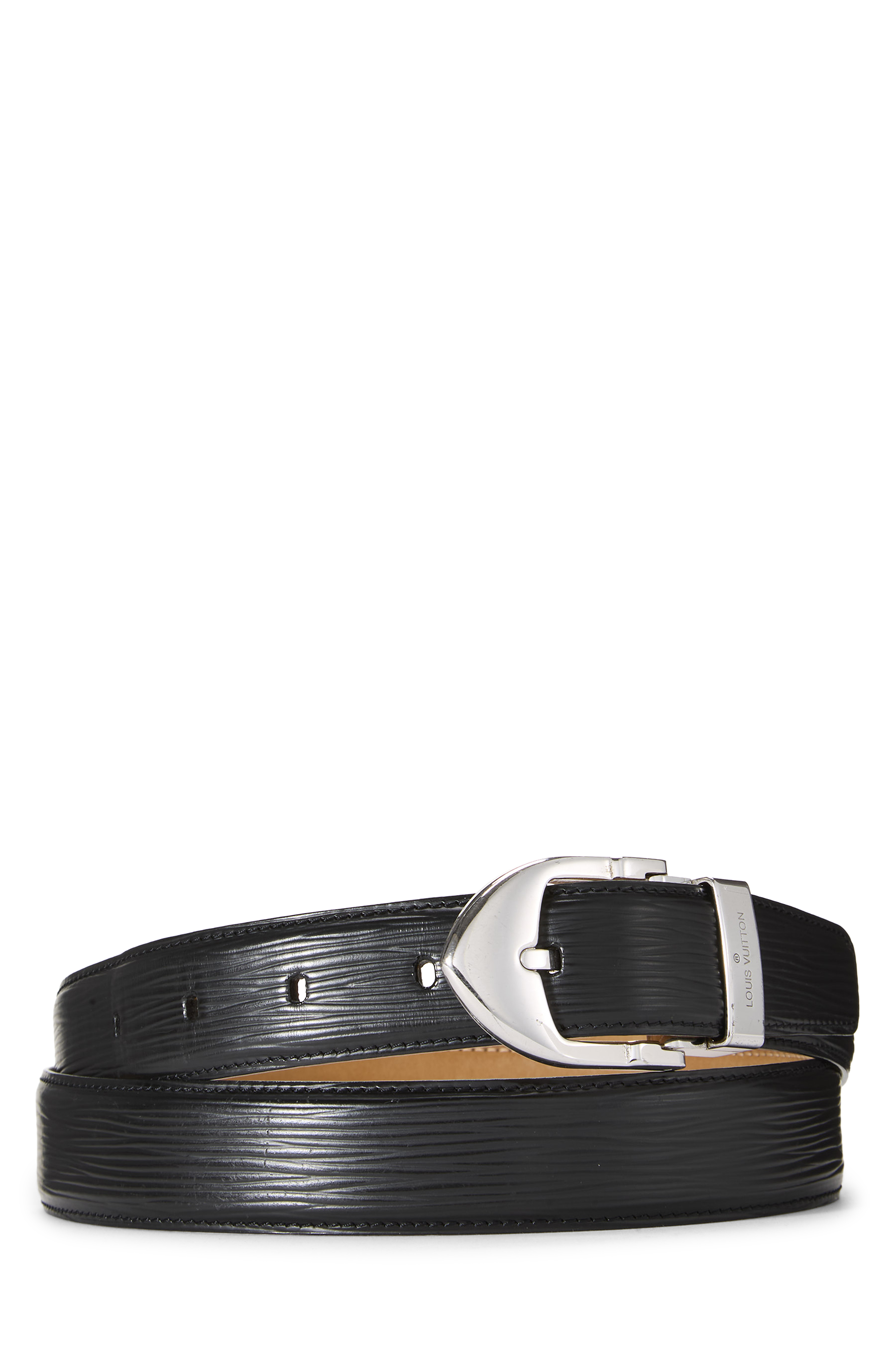 Women's Louis Vuitton Black Epi Ceinture Classic 100 in Black