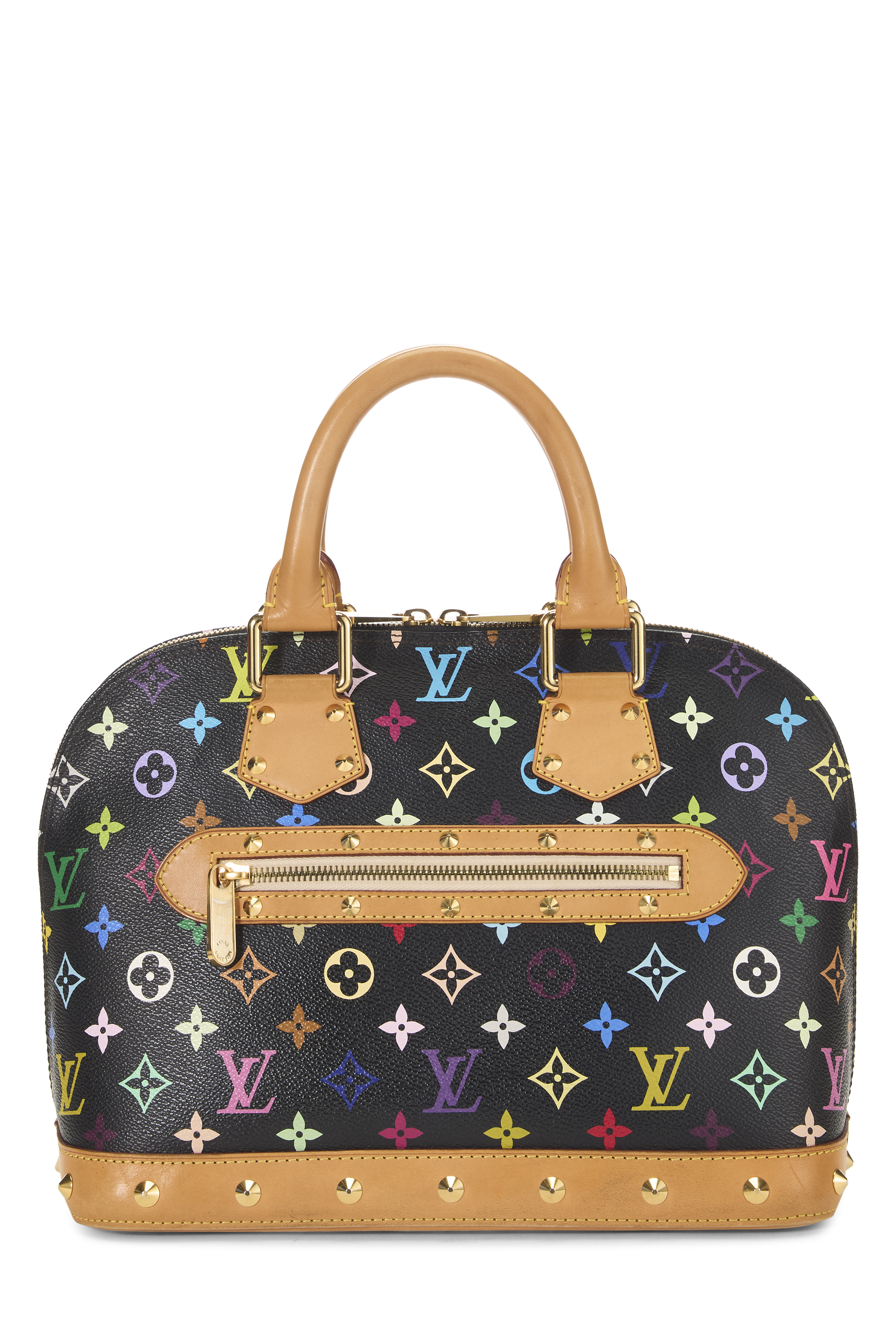 Women's Louis Vuitton Takashi Murakami x Louis Vuitton Black Monogram Multicolore Alma PM in Black PM